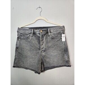 Gap Cheeky Short High Rise Denim Women's Tall Gray Shorts Size 31/12T